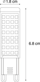 Комплект от 2 G9 димируеми LED крушки 5.5W 500 lm 2700K