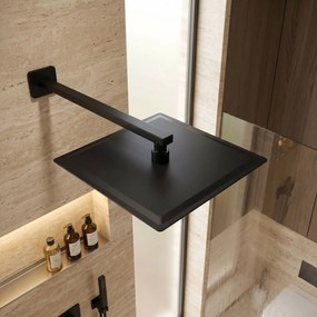 Квадратен душ пита REA JS-P015B 30cm Black