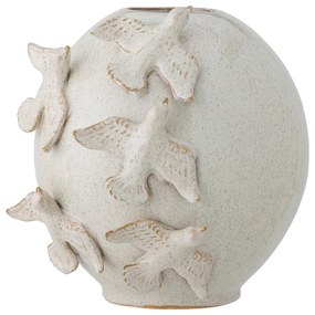 Кремава глинена ваза (височина 25 cm) Abira – Bloomingville