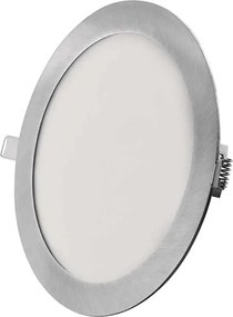 Вградено LED осветително тяло NEXXO LED/18W/230V 3000/3500/4000K сребристо Ø 22,5 см