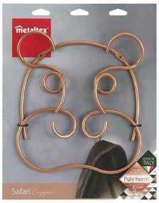 Кука за стена в меден цвят Hippo - Metaltex