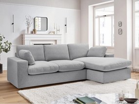 Светлосив ъглов диван Belair – Bobochic Paris