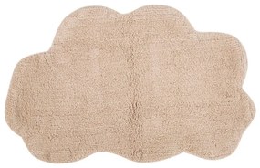Бежов памучен килим за баня Cloud - Foutastic