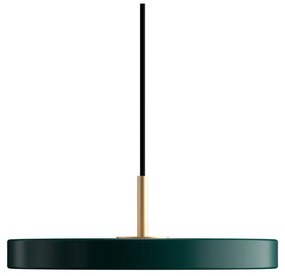 Тъмнозелено LED висящо осветително тяло с метален абажур ø 31 cm Asteria Mini – UMAGE