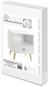 Бяло детско нощно шкафче - Casa Selección