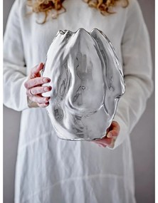 Глинена ваза в сребрист цвят (височина 29 cm) Bobby – Bloomingville