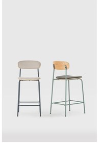 Тъмнозелени тапицирани бар столове в комплект 2 бр. (височина на седалката 65,5 cm) Saula – Marckeric