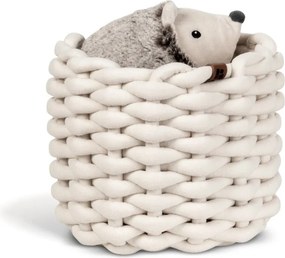 Текстилна кошница ø 21x17 cm Peach Skin Round S – Bigso