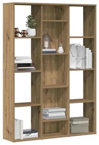 855843 vidaXL Разделител за стая/кабинет за книги Artisan Oak 100x24x140 cm