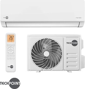Инверторен климатик TechPoint NPT 18 X-PRO NORDIC, 18000 BTU, 33 м2, А++, Wi-Fi, R-32, Golden Fin, Бял
