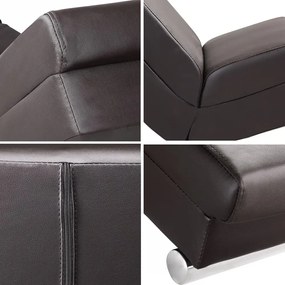 Релаксиращ масажен шезлонг Лондон с отопление textília sivá