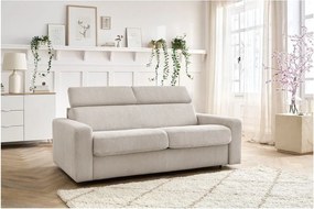 Кремав разтегателен диван от рипсено кадифе 195 cm Monaco – Bobochic Paris