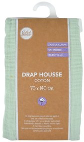 Еластичен муселинов чаршаф за детско креватче 70x140 cm – Bébé Douceur