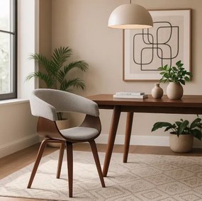 Тапициран фотьойл GARY2 - различни цветови решения орех - бежов