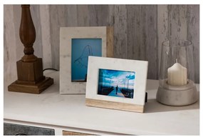 Каменна рамка в бял и естествен цвят 20x25 cm Sena - Premier Housewares