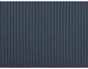 Тъмносин разтегателен ъглов диван от рипсено кадифе (променлив) Augustin – Bobochic Paris