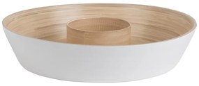 Бяла бамбукова купа за сервиране ø 30 cm Puro – PT LIVING