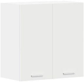 801273 vidaXL Висящ шкаф "Lyon", бял гланц, 60x31x60 см, инженерно дърво