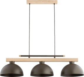 Полилей на кабел VERTA 3xE27/15W/230V кафяв/бежов