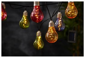 Цветна слънчева LED светлинна верига, подходяща за използване на открито, с дължина 1,9 м Glow - Star Trading