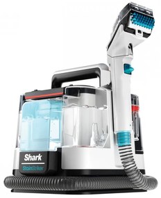 Прахосмукачка за петна Shark StainStriker PX200EUT, 450W, 0.72 л, Преносима, Гъвкав маркуч, 5 приставки, Бял