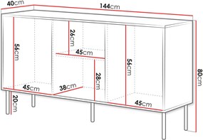 Буфет Inserto 150 3D-Кашмир