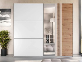 Гардероб Sintra 250 плъзгащ-Бяло Fusiko