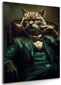 Картина на платно – Животински гангстер котарак