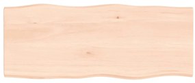 363881 vidaXL Плот за маса 100x40x2 см необработено масивно дърво дъб жив ръб