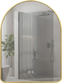 Огледало LED 80x60cm CAMLOT Brush Gold