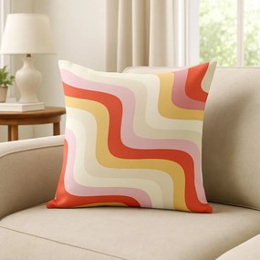 Калъфка за възглавница 43x43 cm Creamy Raspberry Swirl – Mila Home