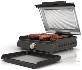 Електрическа скара Ninja GR101EU, 1450W, 28х37 см, Бързо загряване, 60-260C, 2 Плочи, Черен