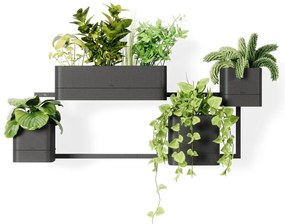 Висящи пластмасови саксии за билки в комплект от 4 броя Cubiko - Umbra