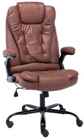 20576 vidaXL Офис стол, светлокафяв, изкуствена велурена кожа