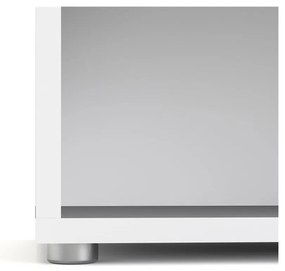 Бял модулен шкаф за книги 89x222 cm Prima - Tvilum