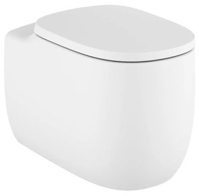 Тоалетна чиния Roca A3470B7620, стояща, с двойно оттичане, Rimless, 39.5x58x44.5см