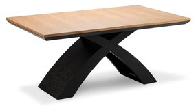 Сгъваема маса за хранене с дъбов плот 100x170 cm Helga - Windsor &amp; Co Sofas