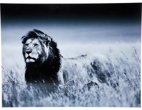 Арт.35855 Картина Glass Lion King Standing 160x120cm