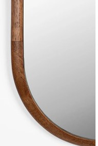 Стенно огледало от масивно дърво 26x120 cm Nyko – White Label