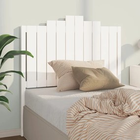 818456 vidaXL Горна табла за легло, бяла, 106x4x110 см, бор масив