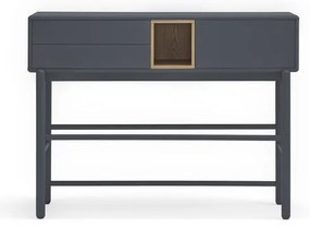 Тъмно сива конзолна маса 35x120 cm Corvo - Teulat