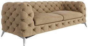 Светлокафяв кадифен диван 225 cm Chelsea – Ropez