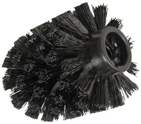 Черна сменяема четка за тоалетна Ø 6,5 cm - Wenko