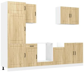 3314764 vidaXL Комплект кухненски шкафове от 7 части Kalmar, инженерно дърво