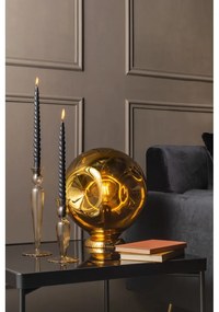 Светлокафяв стъклен свещник, височина 26,5 cm Swirl - PT LIVING