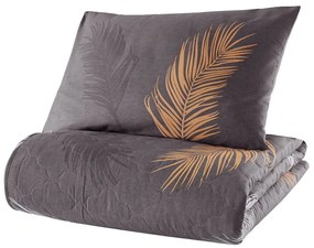 Сиво шалте с калъфка за възглавница от памук ranforce , 180 x 225 cm Olivia - Mijolnir