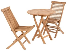 Градински комплект за хранене в естествен цвят за 2 души Oviedo and Toledo – House Nordic