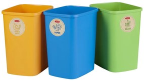 Комплект от 3 контейнера за отпадъци ECO, 25 л Eco - Curver