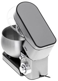 Планетарен миксер с иноксова купа ZEPHYR ZP 1115 U, 1000W, 5 литра, 6 степени, Приставки, Стомана, Сребрист