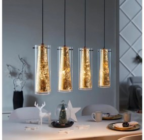 Eglo 79344 - Пендел PINTO GOLD 4xE27/40W/230V златист